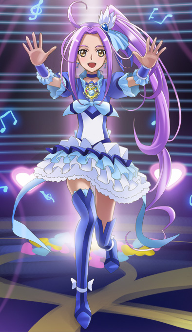 kurokawa eren, seiren, and cure beat (precure and 1 more) drawn by haruyama_kazunori