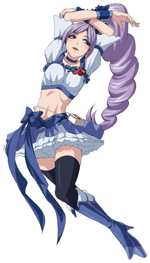 aono miki and cure berry (precure and 1 more) drawn by minarai_zouhyou