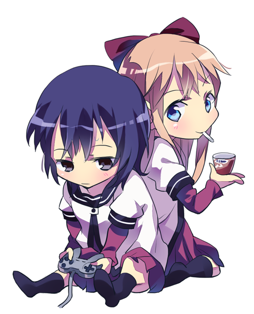 toshinou kyouko and funami yui (yuruyuri) drawn by kimino_tomonari