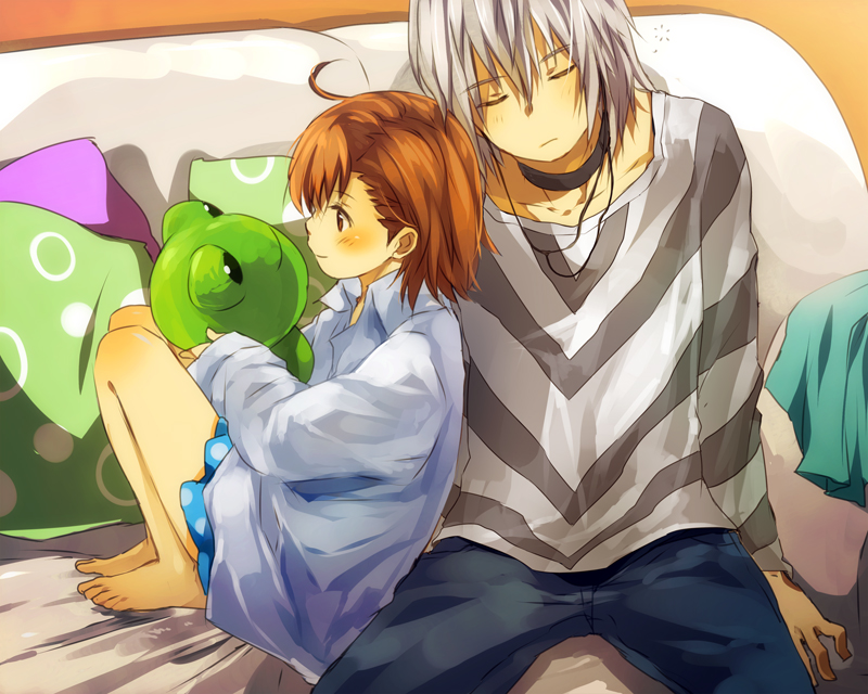 accelerator, last order, and gekota (toaru majutsu no index) drawn by nuriko-kun
