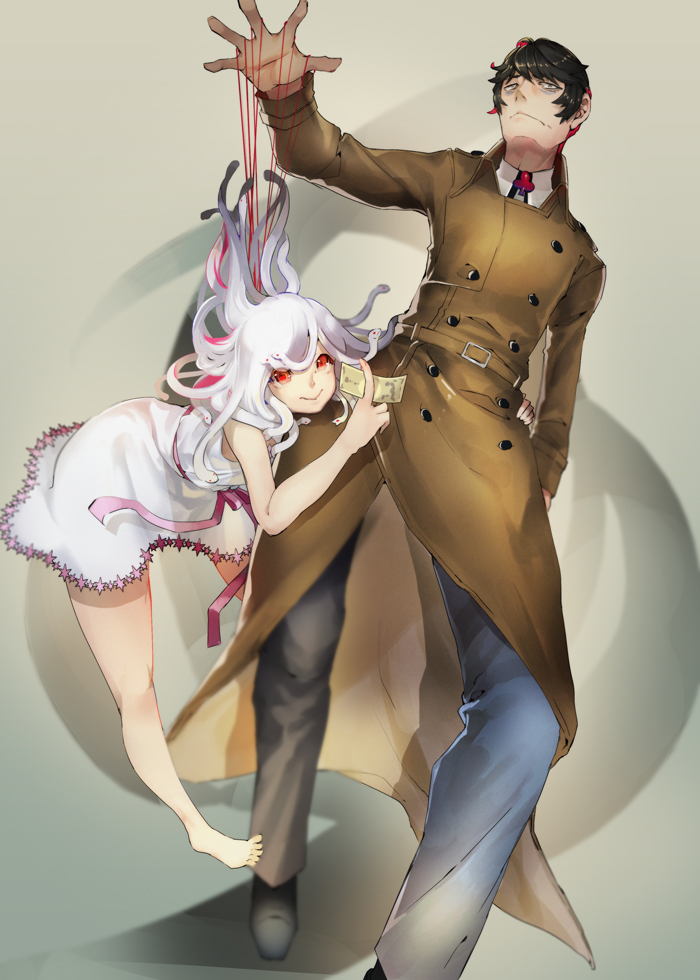 sengoku nadeko, god nadeko, and kaiki deishuu (monogatari and 1 more) drawn by daiki