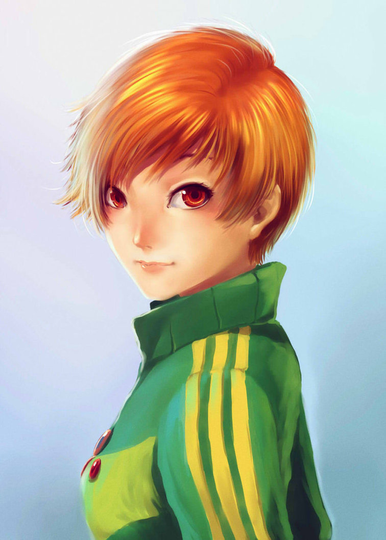 satonaka chie (persona and 1 more) drawn by mochammad_jehan