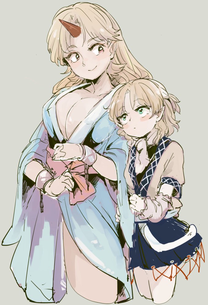 mizuhashi parsee and hoshiguma yuugi (touhou) drawn by wataichi_meko
