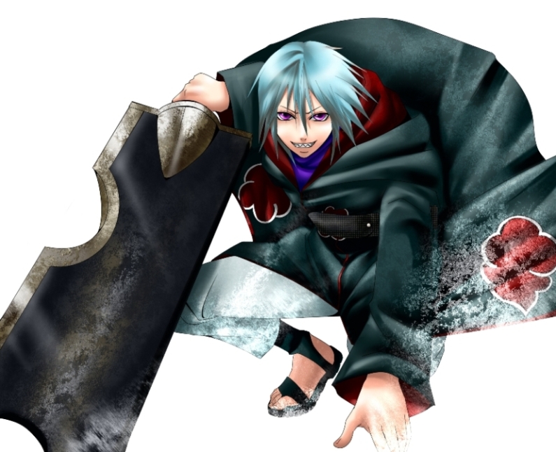 hoozuki suigetsu (naruto and 1 more) drawn by asagi516