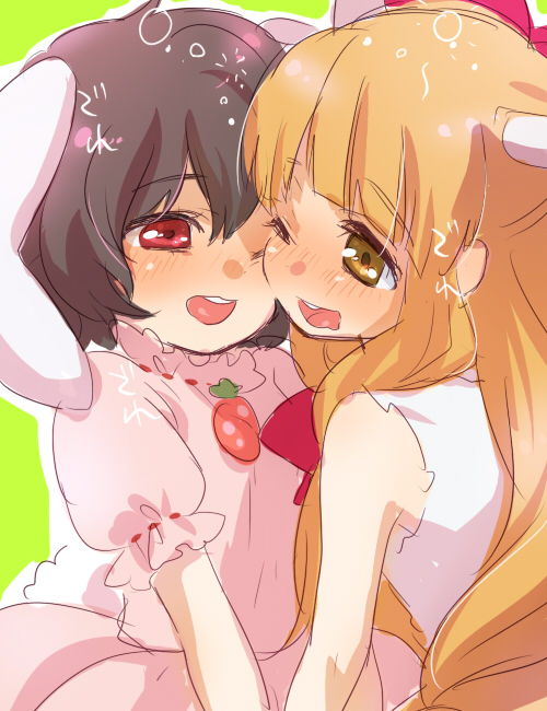 ibuki suika and inaba tewi (touhou) drawn by machiko_(beard)