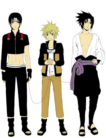 uzumaki naruto, uchiha sasuke, and sai (naruto and 1 more)