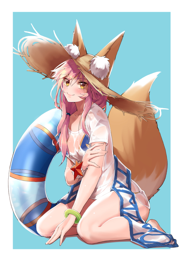 tamamo and tamamo no mae (fate and 1 more) drawn by kemololi