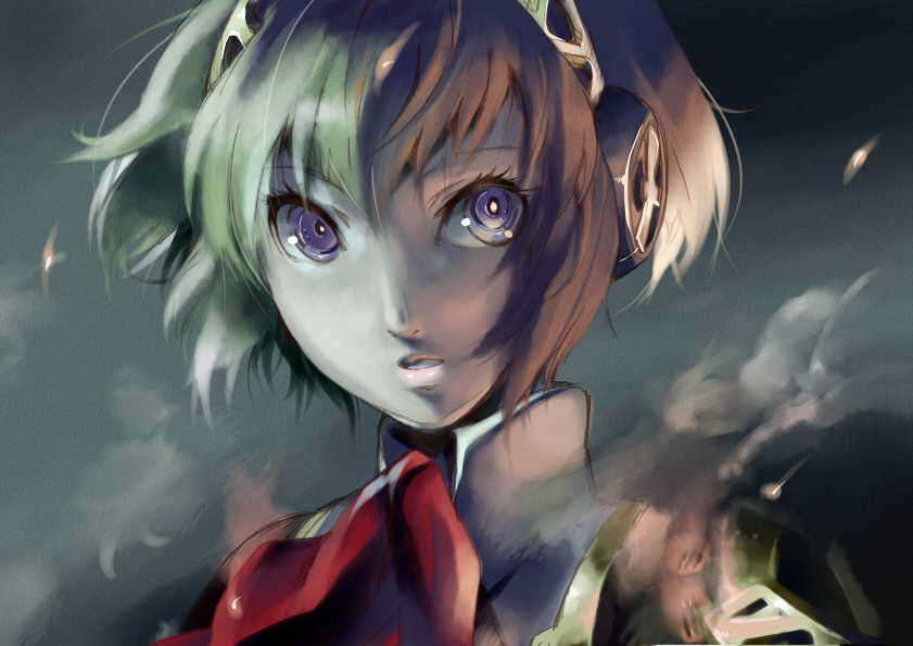 aigis (persona and 1 more) drawn by c-kama