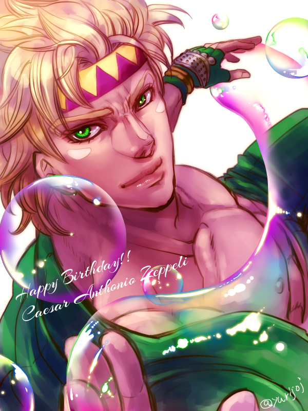 caesar anthonio zeppeli (jojo no kimyou na bouken and 1 more) drawn by yuriko2755