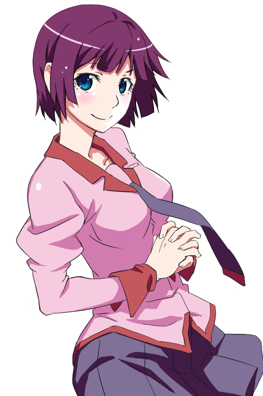 senjougahara hitagi (monogatari and 1 more) drawn by atsumi_tomoya