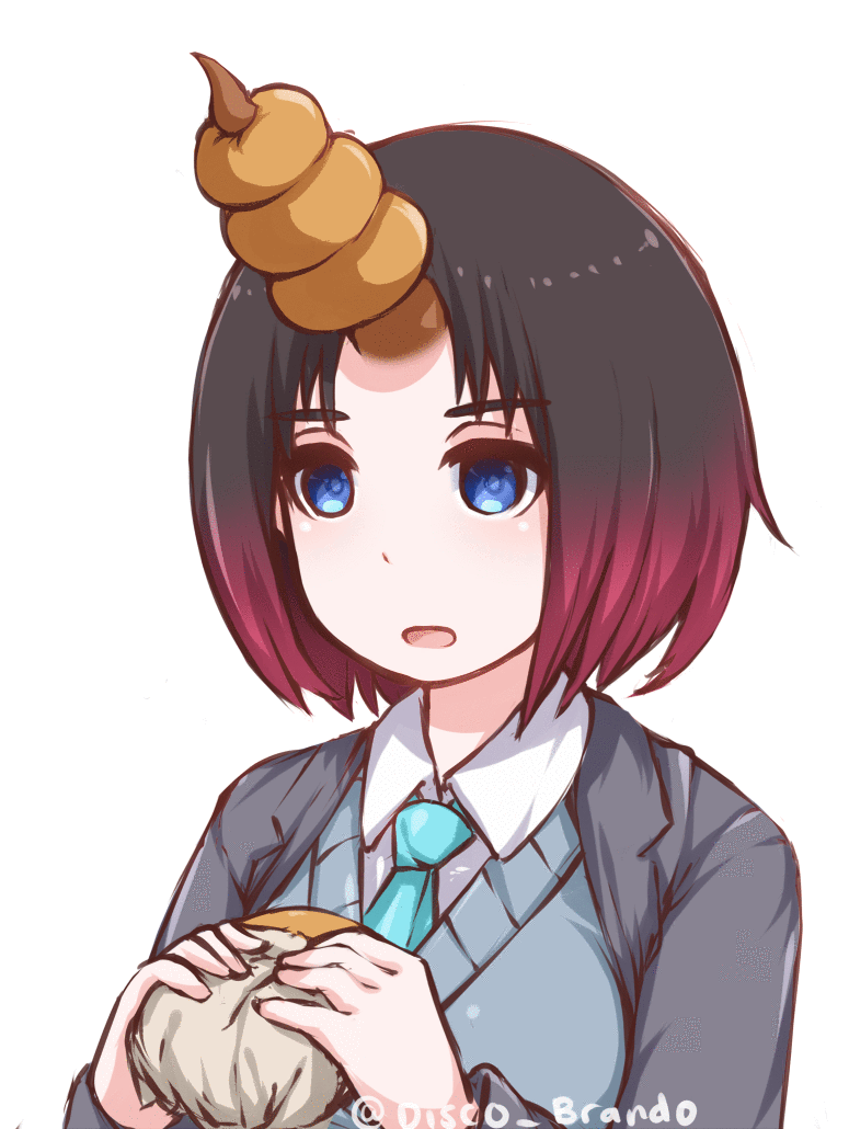 elma (kobayashi-san chi no maidragon) drawn by disco_brando