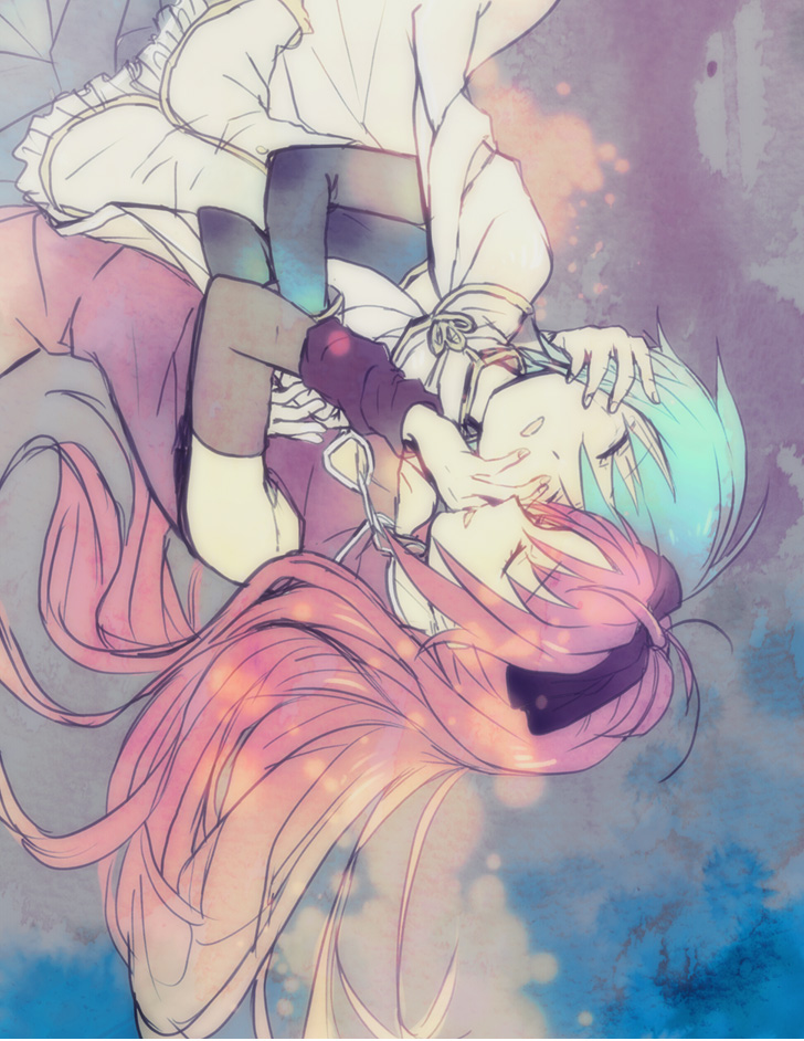 miki sayaka and sakura kyoko (mahou shoujo madoka magica) drawn by mmld21