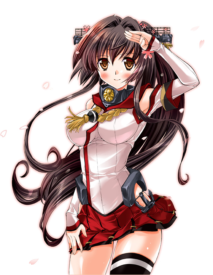 yamato (kantai collection) drawn by morozumi_junka