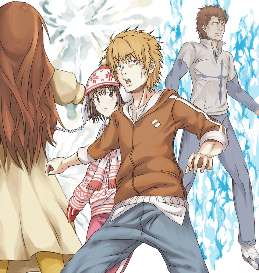 mugino shizuri, takitsubo rikou, hamazura shiage, and acqua of the back (toaru majutsu no index and 1 more) drawn by t0m0