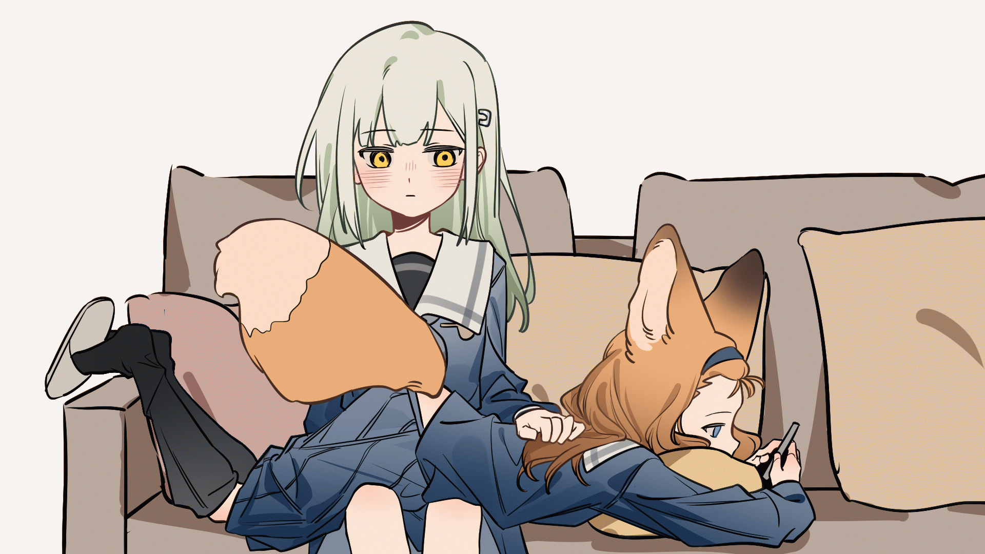 nagasaki soyo and wakaba mutsumi (bang dream! and 1 more) drawn by yuan_shuang