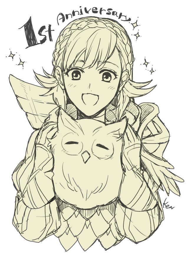 sharena and feh (fire emblem and 1 more) drawn by akke