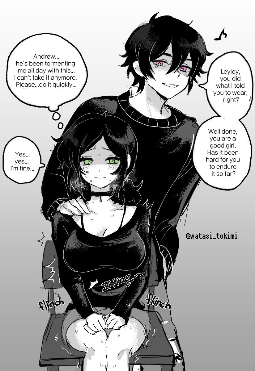ashley graves and andrew graves (the coffin of andy and leyley) drawn by watasi_tokimi