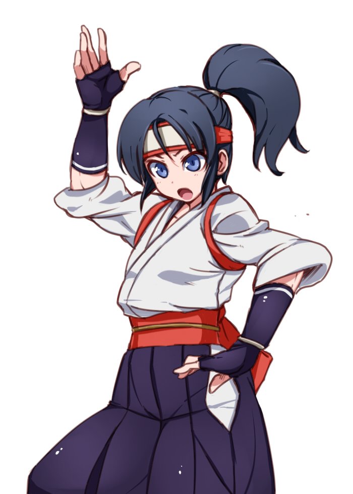 toudou kasumi (the king of fighters and 1 more) drawn by hanzo_(2929)
