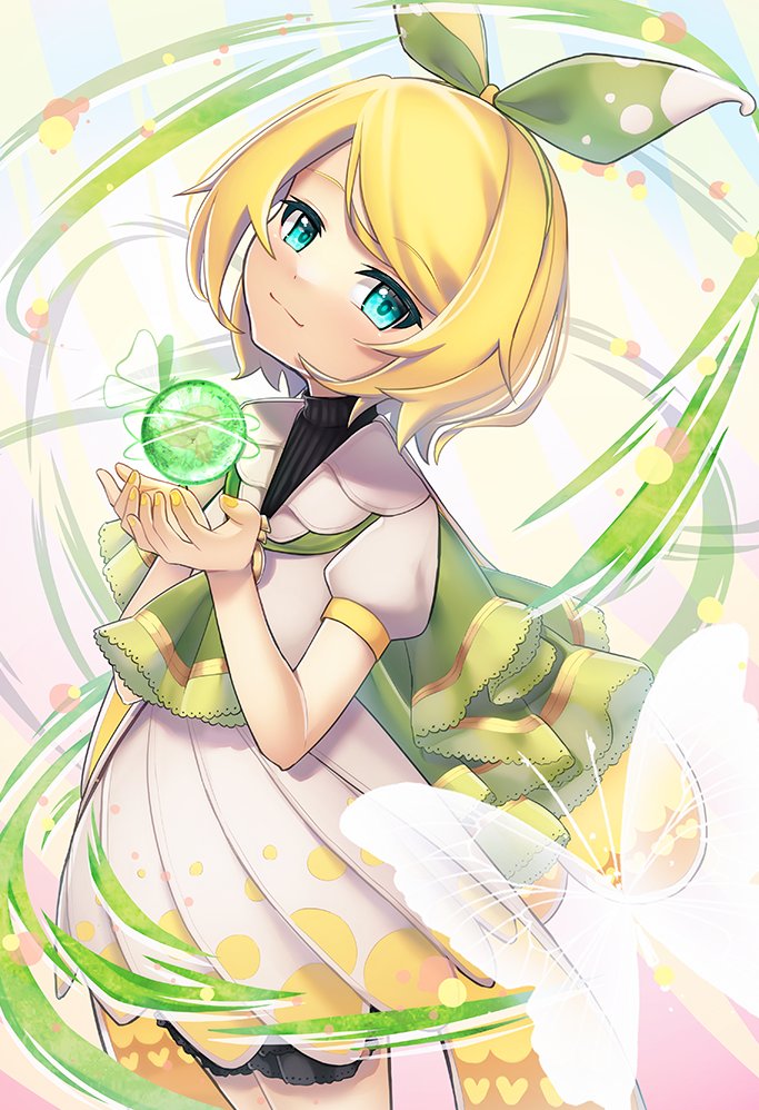 kagamine rin and magical mirai rin (vocaloid and 1 more) drawn by ataraii_moyasi