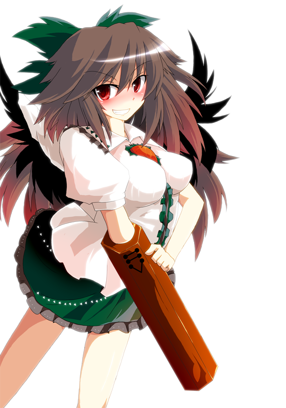 reiuji utsuho (touhou) drawn by okumari