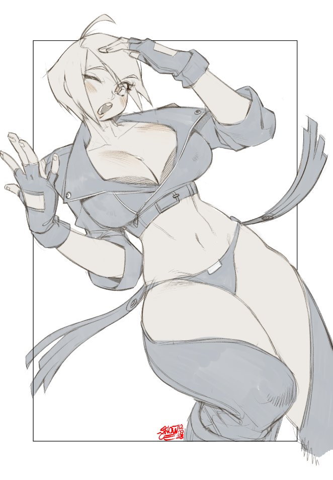 angel (the king of fighters and 2 more) drawn by snowcie