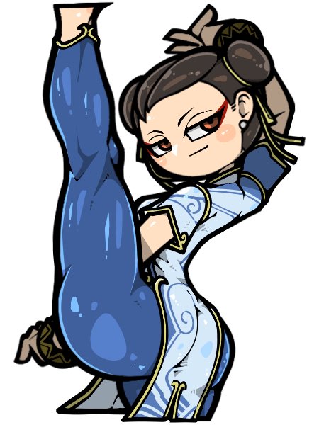 chun-li (street fighter and 1 more) drawn by name_omoitukan2