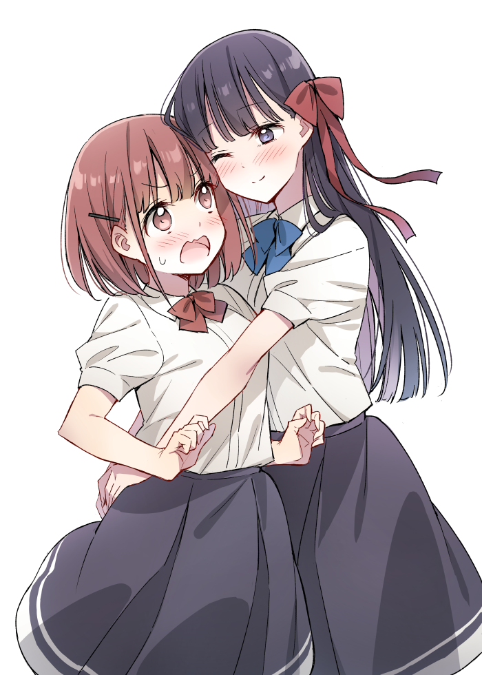 hinamori ichigo and suou yaya (amae sasete hinamori-san!) drawn by tsuke_(maholabo)