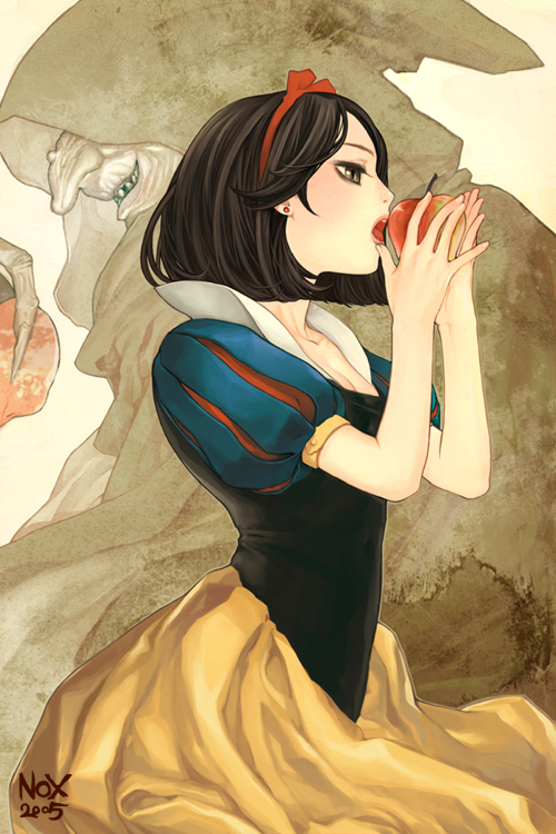 snow white (snow white and the seven dwarfs) drawn by nox