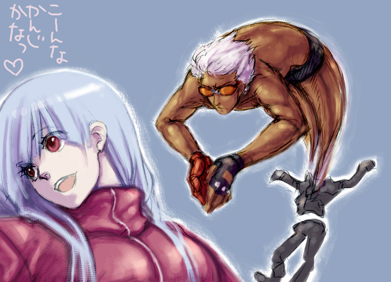 kula diamond and k' (the king of fighters and 1 more) drawn by phosporus