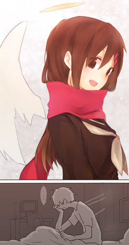 tateyama ayano and kisaragi shintarou (kagerou project) drawn by agihiro_(ennnenesn)