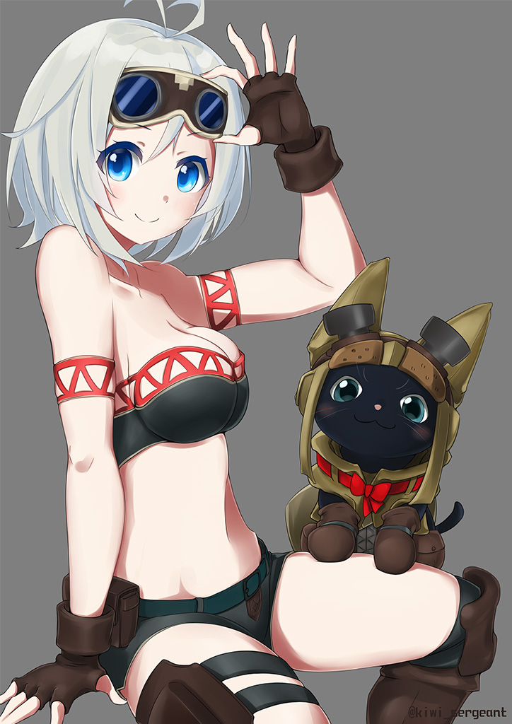dennou shoujo siro (monster hunter and 2 more) drawn by kiui_gunsou