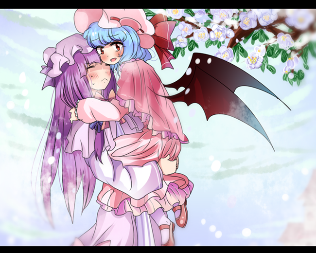 remilia scarlet and patchouli knowledge (touhou) drawn by seiu_(aoame)