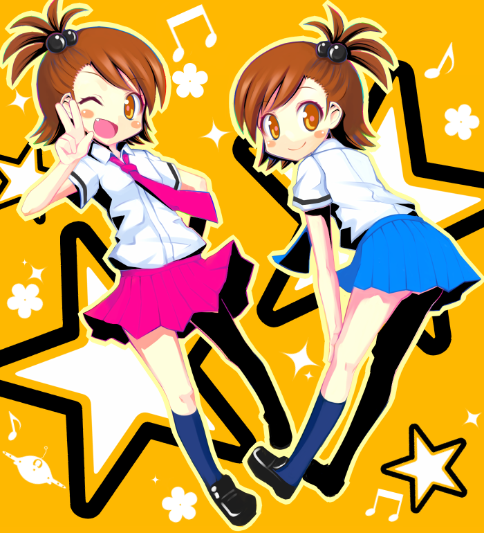 futami mami and futami ami (idolmaster and 1 more) drawn by npon515