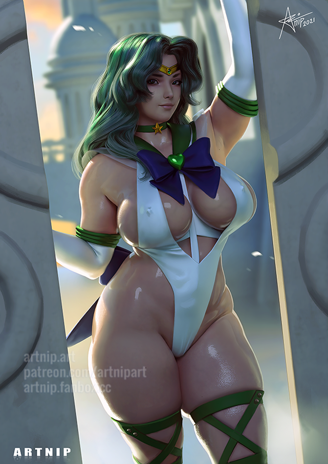 kaiou michiru and sailor neptune (bishoujo senshi sailor moon) drawn by artnip
