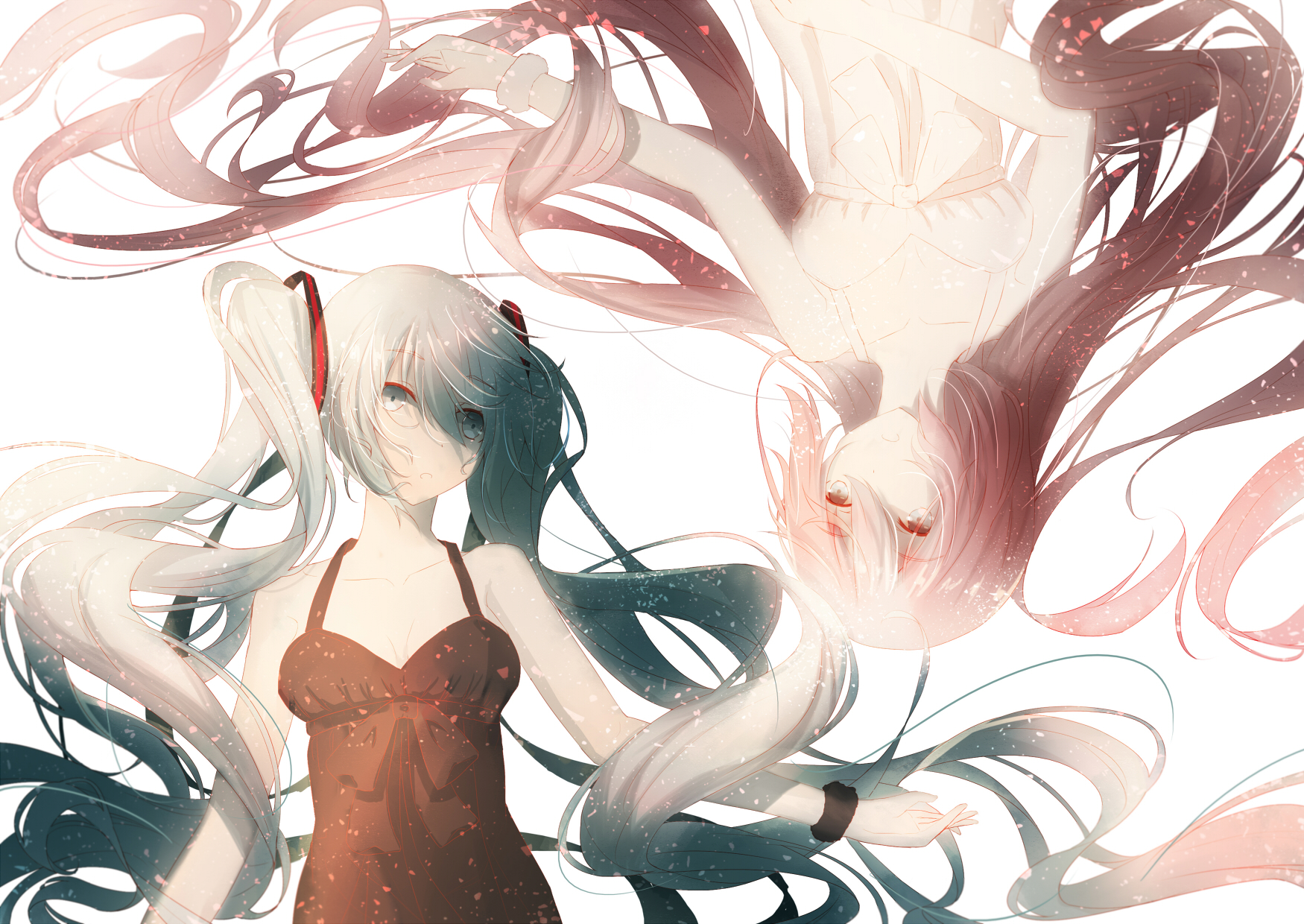 Hatsune Miku And Megurine Luka Vocaloid Drawn By Re Rin Danbooru Hatsune Miku And Megurine Luka Vocaloid Drawn By Re Rin Danbooru