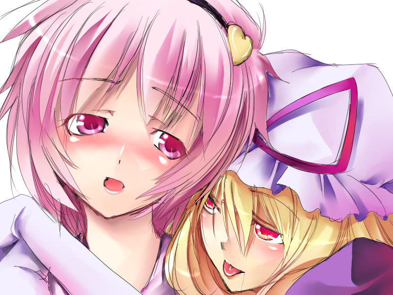 yakumo yukari and komeiji satori (touhou) drawn by kurokuro