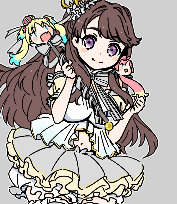 fujishima megumi, osawa rurino, and anyoji hime (love live! and 1 more) drawn by shinanoya_(satanicad)