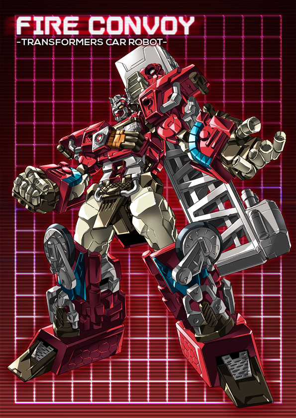 optimus prime and fire convoy (transformers and 1 more) drawn by paintedmike