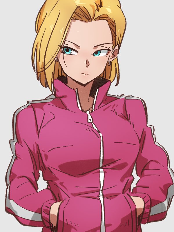 android 18 (dragon ball and 1 more) drawn by kemachiku