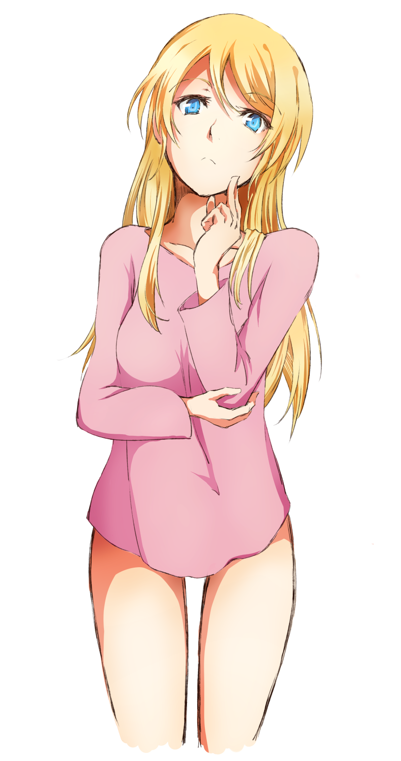 ayase eli (love live! and 1 more) drawn by hakusen_(white_line)