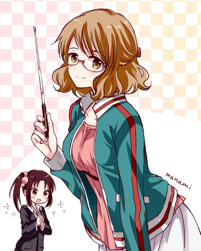 kuzehashi akari and karasuma sakura (kin-iro mosaic) drawn by sugano_manami