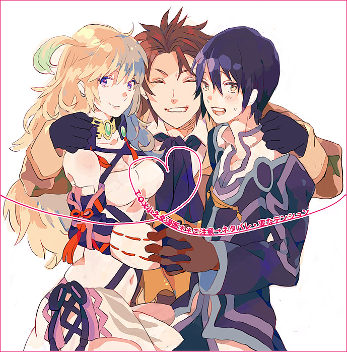 milla maxwell, jude mathis, and alvin (tales of and 1 more) drawn by amp_box