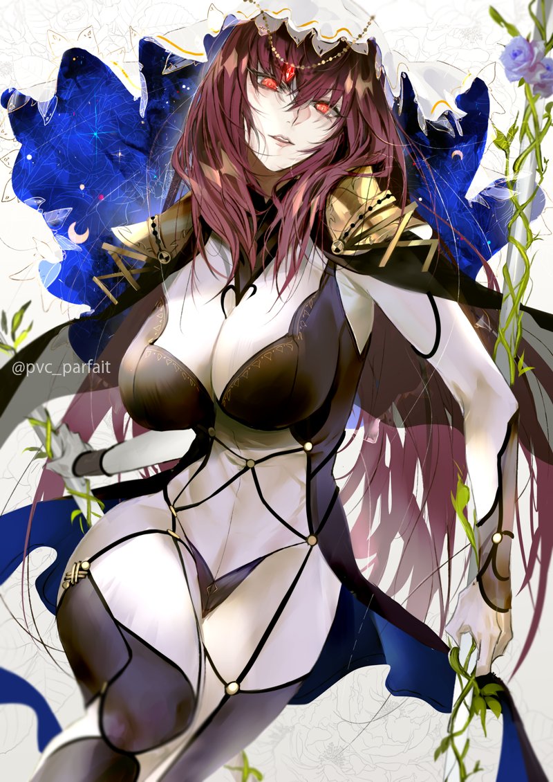 scathach (fate and 1 more) drawn by pvc_parfait
