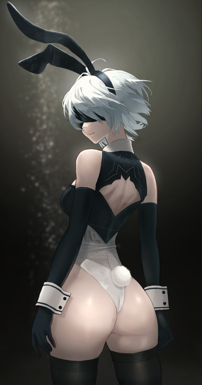 2b (nier and 1 more) drawn by nekowachi_(redsugar0126)