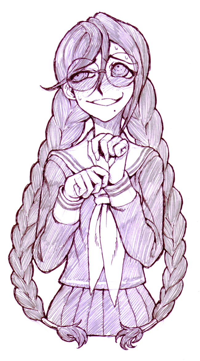 fukawa toko (danganronpa and 1 more) drawn by anti-earth_bomb