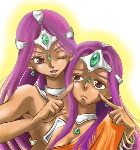 manya and minea (dragon quest and 1 more) drawn by mariemon