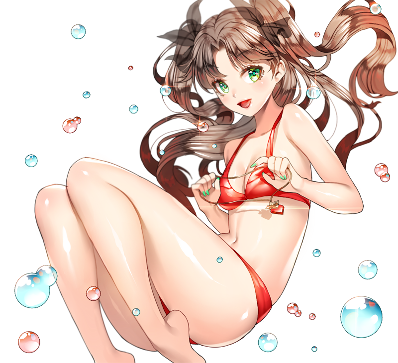 tohsaka rin (fate and 1 more) drawn by ruhee