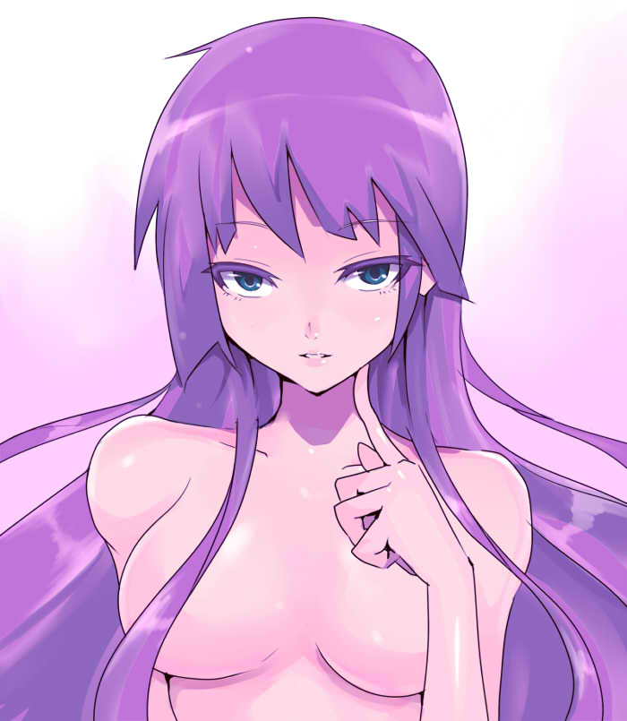 senjougahara hitagi (monogatari and 1 more) drawn by kasai_shin