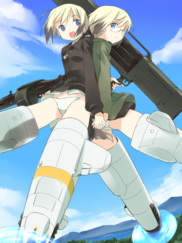erica hartmann and ursula hartmann (world witches series and 2 more) drawn by asoka