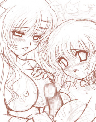 lenna charlotte tycoon and faris scherwiz (final fantasy and 1 more) drawn by himenekodo